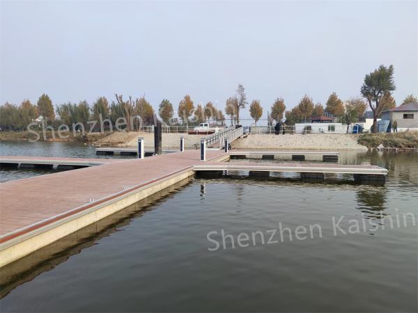 Quality Durability Marine Aluminum Floating Dock WPC Decking Finger Dock for sale