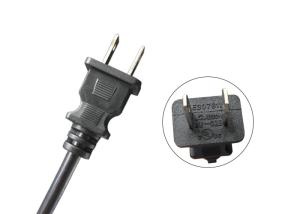 125v Ul Approved Power Cord Customized Length With 2pin Electric Plug