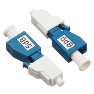 China Simplex Single Mode Attenuator LC / PC Plug Fixed Type  5dB For CATV / Datacom on sale