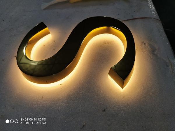 Quality Custom LED Edge Lit Acrylic Sign Board Elegant Style Mirror Polished for sale
