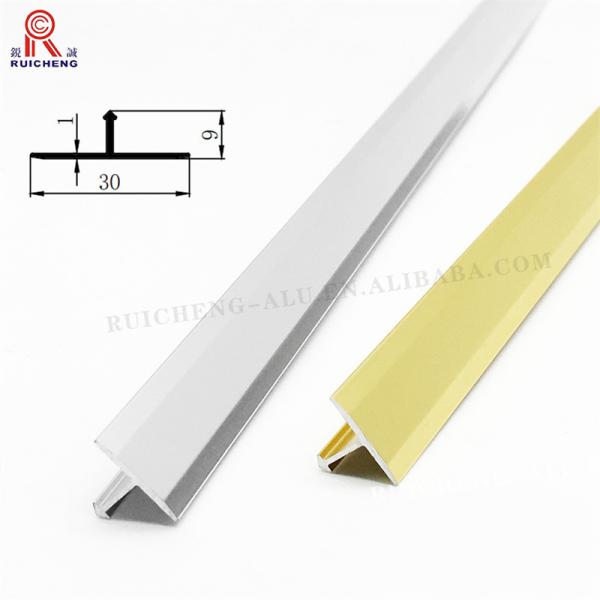 Quality Customized Aluminum T Transition Strip T3 - T8 Aluminum Edge Trim for sale