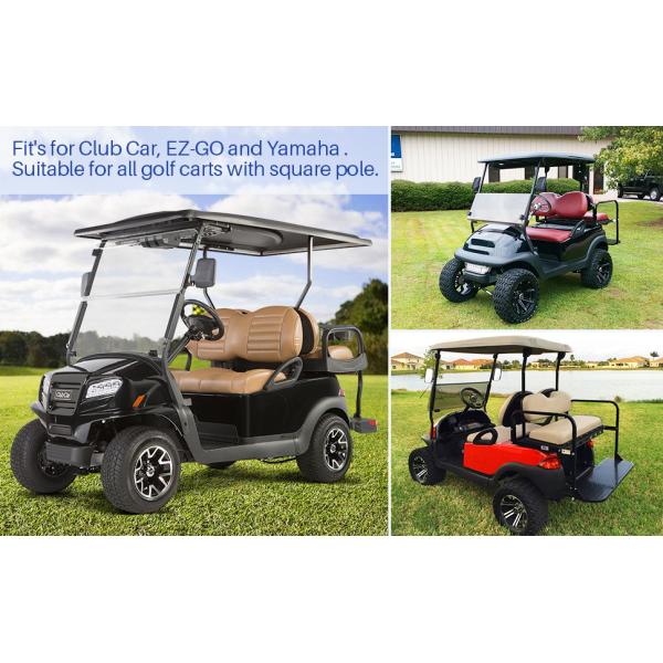 ABS Adjustable Golf Cart Mirrors With Turn Signals No Vibration For Golf Car Club Car