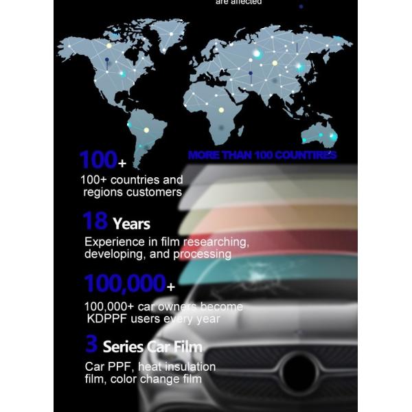 Car Window Tint Chemical Resistant Anti Static Nano Carbon Film For Automotive