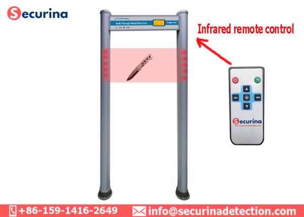 Elliptical Column Walk Through Security Detector , Door Frame Metal Detector