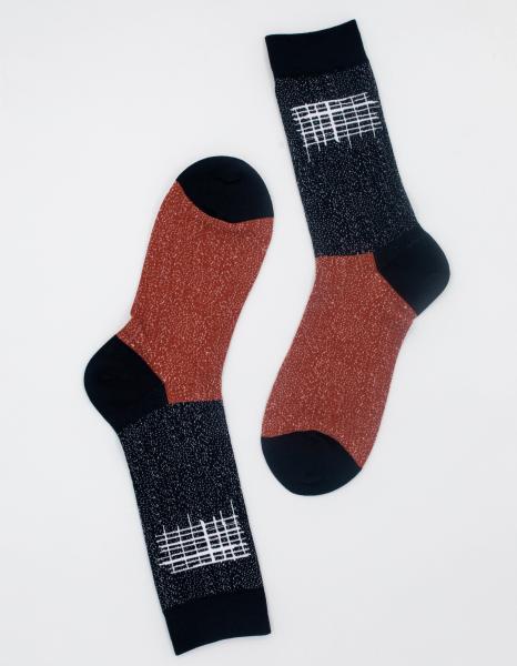 Quality Sweat Absorbent Breathbale Patterned Dress Socks With Different Colors for sale