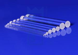 China Polishing Transparent Quartz Glass Fused Silica Rod For Fiber Bar on sale