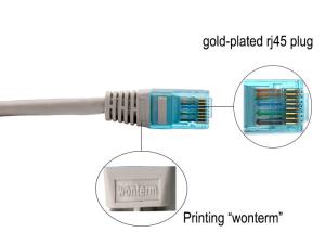 Buy cheap WONTERM RJ45 Cat5e Unshielded(UTP) Ethernet Patch Cord 2 Meter in Electronics Copper Computer Networking Cable product