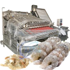 Buy cheap PLC Industrial Prawn Peeling Machine , SUS304 Shrimp Shell Removing Machine product