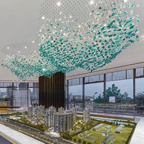 Quality E14 E12 E27 Modern Crystal Chandelier SS304 Large Hotel Chandelier For Foyer for sale