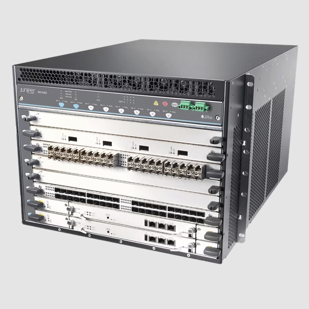 Juniper MX480 Universal Routing Platform With a system capacity of 7.5 Tbps