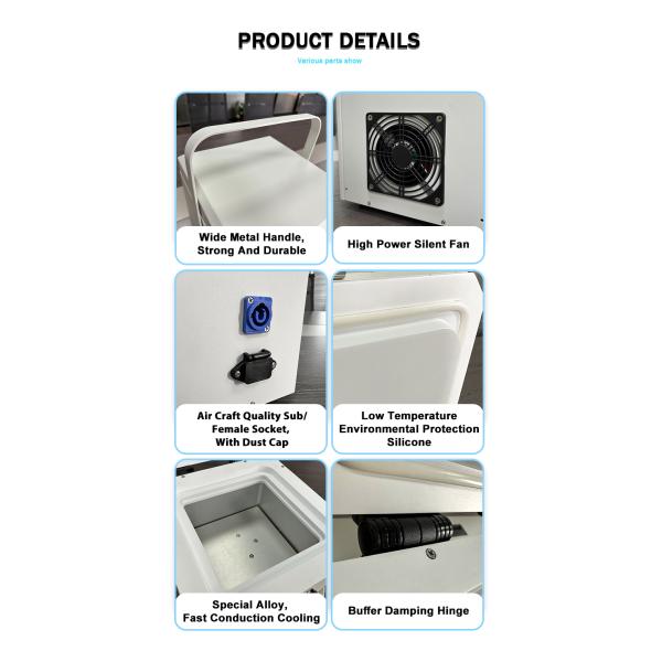 Portable -120C Mini Lab 2L Medical Transfer Freezer with Stirling Cooling System