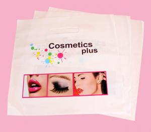 Buy cheap custom printed eco LDPE plastic shopping cosmetic bags wholesale production product