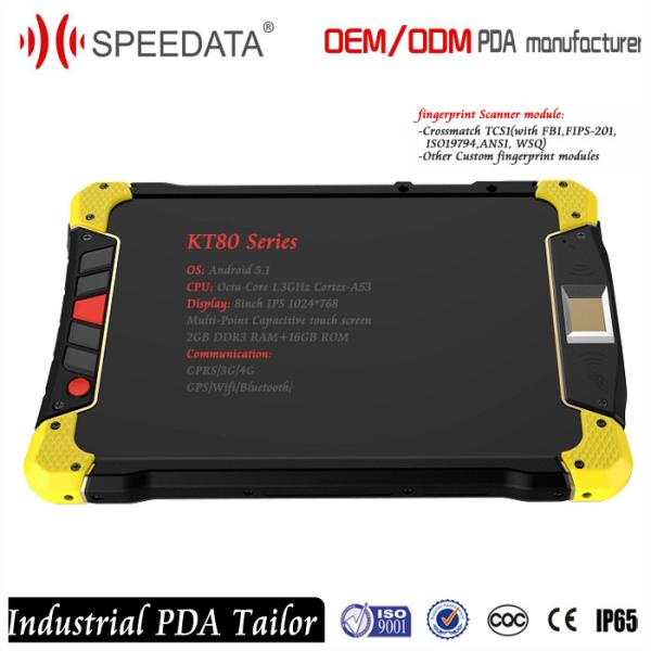 Quality Portable Rugged Tablets PC with Rs232 / Usb Barcode Scanner For Android for sale