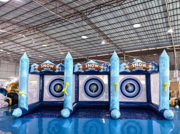 Inflatable Axe Throwing Game Inflatable Ball Toss Target Dart Board Game Velcro