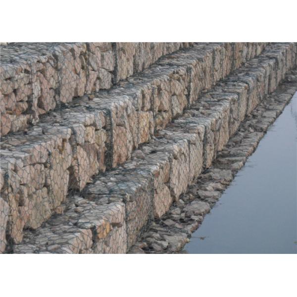 Galfan Coated Gabion Wire Mesh Cage Walls Anti - Rust For Creek Slope Stabilization Projects distributor