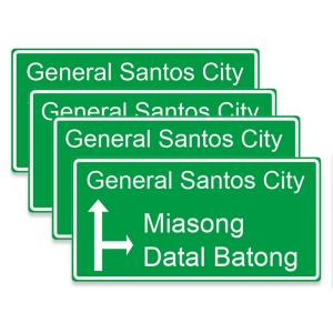 Custom Green Motorway Highway Sign Symbols Traffic Main Road Signages