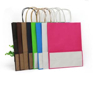 China Heatproof 40gsm Twisted Handle Paper Bags on sale