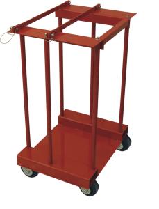 Buy cheap 4 Gas Cylinder Pallet Rack , Easily Move Compressed Gas Bottle Rack With Caster product