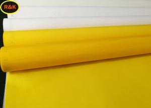 Buy cheap 43T 100% Polyester Filter Mesh Roll / Polyester Mesh Screen White Yellow Color product