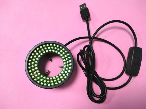 Quality LED ring light microscope illumination USB interface brightness adjustable for sale