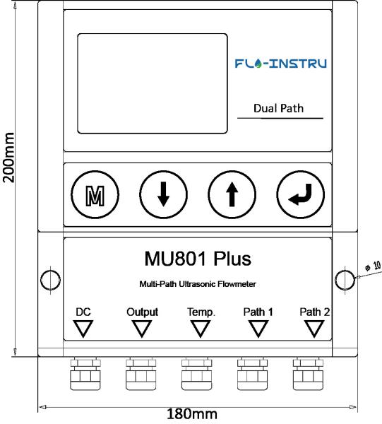 Quality MU801 Plus Plug In Sensor Ultrasonic Flowmeter Multi Path for sale