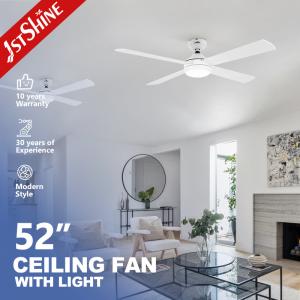 Buy cheap Dc Motor 6 Speeds Remote Control White Ceiling Fan With 4 MDF Blades product