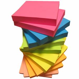 Buy cheap 3 X 3 cm Matt Lamination Colorful Sticky Notes , 12 Pads 1200 Sheets Memo Pad Paper product