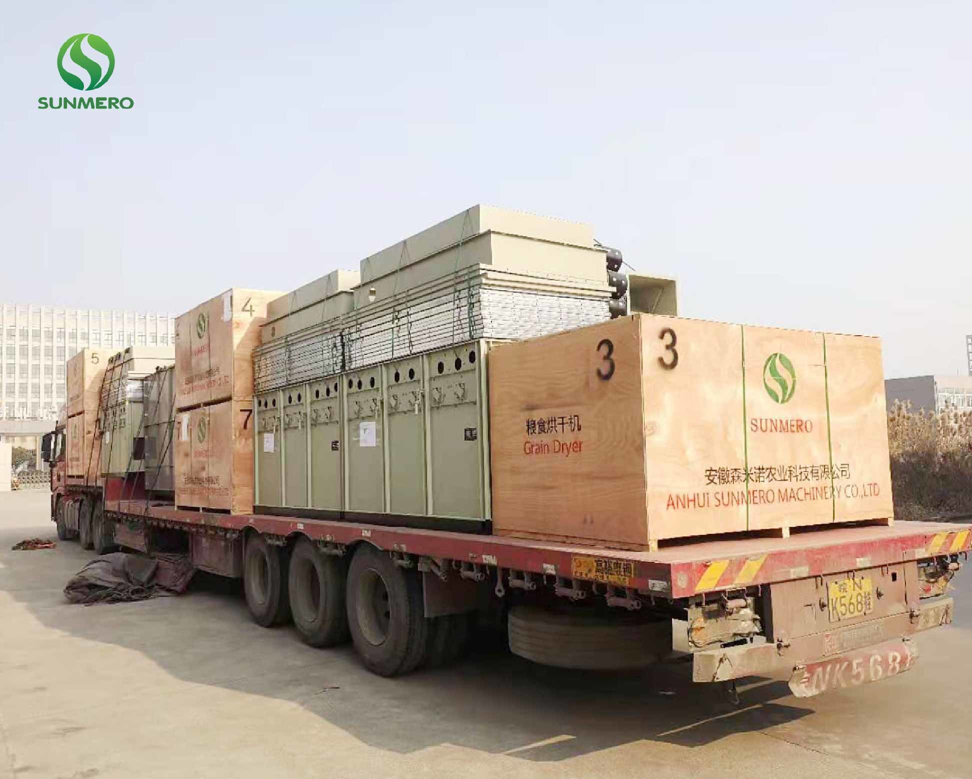 22Ton 380V High Efficiency Rice Mill Dryer For Indonesia Rice Milling Plant