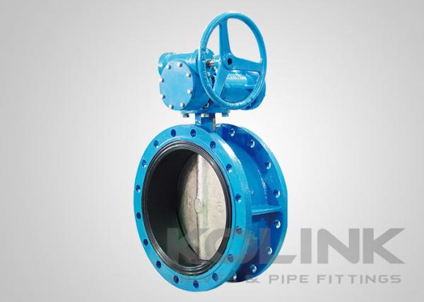 Quality Double Flanged Rubber Lined Butterfly Valve DN50-DN1200 for sale