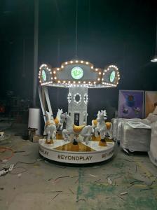 China 8 seat Kid Rides Amusement Mini Carousel Crown carousel Kiddie Rides on sale