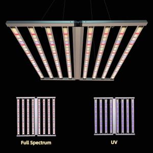 850W UV IR LED Grow Light Dimmable 2 Channel With 4x4ft Coverage Vegetable LED Grow Lights