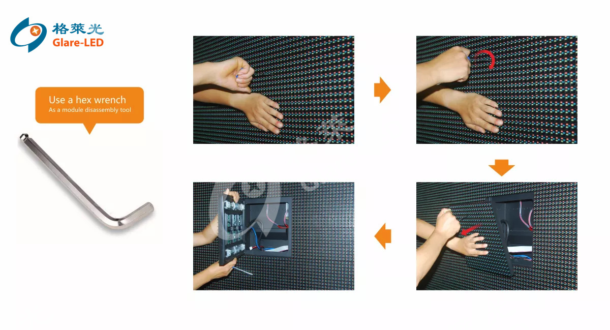 Outdoor Full Color LED Module SMD P5.925 with Front Maintenance and Constant Current