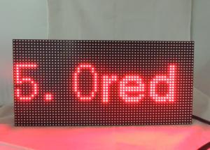 Buy cheap Dot Matrix LED Display Signs 5.0 Single Red Module Refresh Frequency ≥ 120HZ product