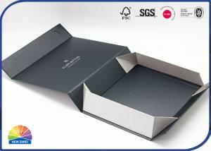 China Silver Foil Hot Stamping Paper Foldable Box With Magnetic Closure on sale