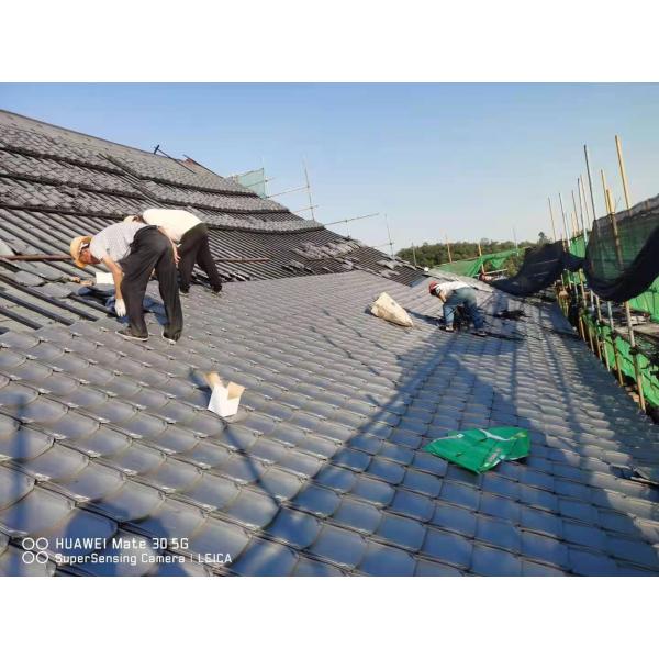 Asian Style Ceramic Japanese Roof Tiles Temple 310mm Traditional