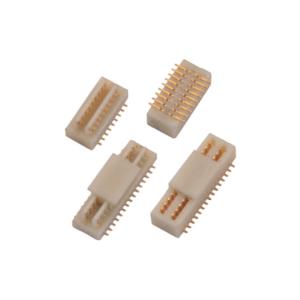 China 0.635mm Male Smt Board To Board Connector Black 10p Customized Pcb Board Connectors on sale