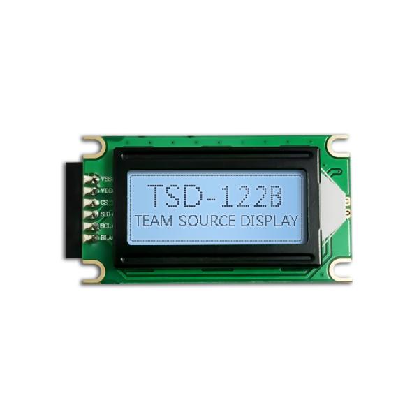 ST7066U-01 Character LCD Modules 1202 STN YG mode 45x15.5mm View area