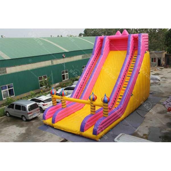 Water Resistant PVC Large Inflatable Slide 13x7x10m For Children