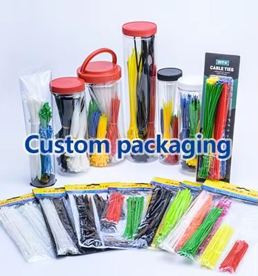 Self-Locking Industrial Cable Ties Black and White Options with Nylon PA66 Material Available Widths 2.5/3.6/4.8"