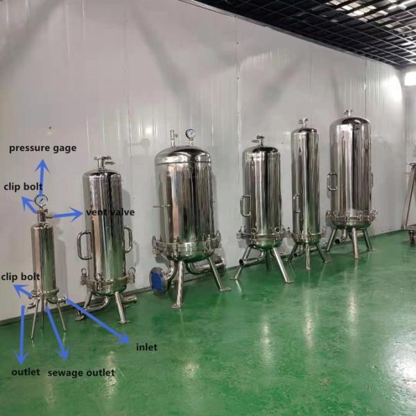 100% Integrity Tested Single Multi Cartridge Filter Housing For Mead Aurum Brandy Whisky Tequila Filtra