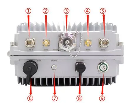 Rugged IP67 43dBm Output Power for 50~70km Transmission Outdoor Base Station Transceiver