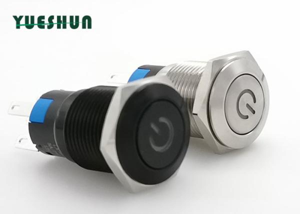 Power Type Lighted 16mm Momentary Push Button Switch Not Easily Damaged Long