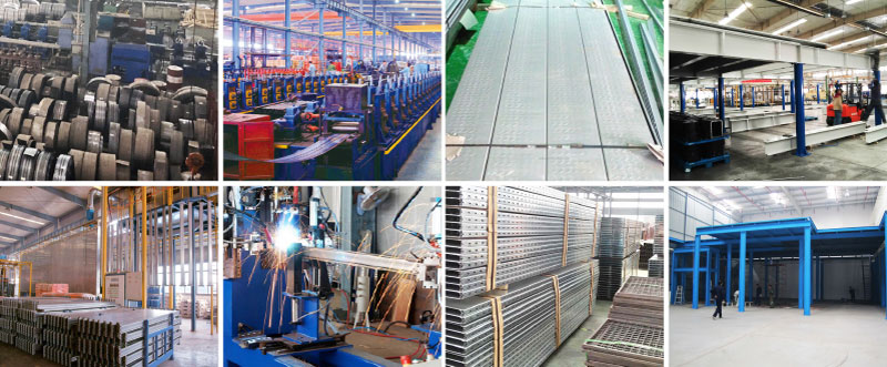 Steel Structure Garret Mezzanine Floor Platform Heavy Duty Rack