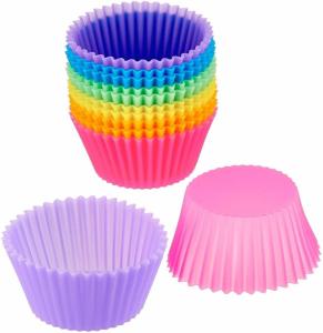 New Reusable Cupcake Silicone Molds Non Stick And Easy To Clean