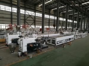China Window Plastic Profile Extrusion Machine , WPC Profile Extrusion Line on sale