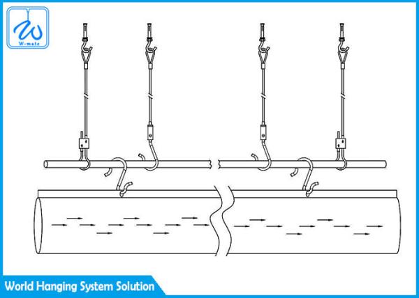 Quality Slide Track Suspension HVAC Hanging Kit Custom Length SGS Certificated for sale