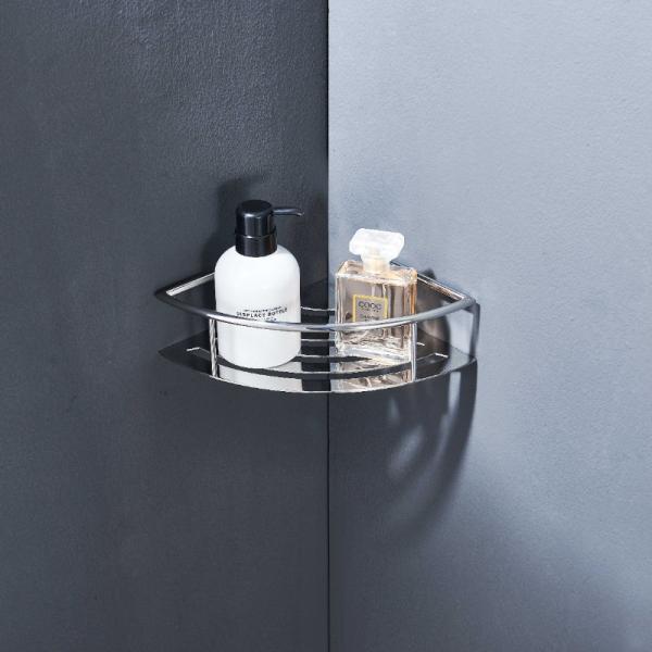 Quality Lightweight Bathroom Storage Baskets Sus304 Durable Triangle Shower Shelf for sale