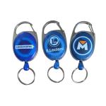 Custom Retractable Badge Holder ID Badge Reel With Hook And Split Ring