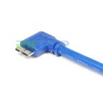 Micro USB 3.0 Connector Data Cable 90 Degree AM / MicroB USB3.0 Adapter Cord 1m