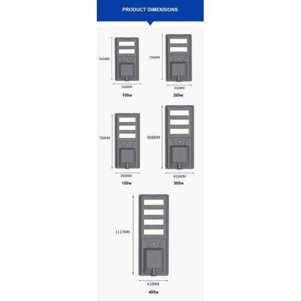 Integrated Solar Road Lamp Engineering All in One Outdoor LED Solar Street Light